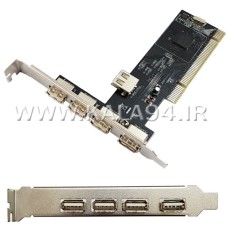 کارت PCI / افزایش پورت USB 2.0 / پرسرعت / 4 پورت / اینترنال / کیفیت عالی
